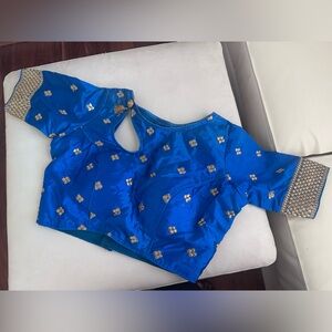 Blue golden blouse -36” bust size